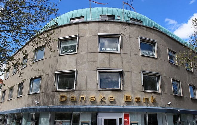 Danske Bank Danoise embourbé dans un scandale de blanchiment d'argent et de capitaux sur Lituanie, grande Bretagne et Etats-Unis